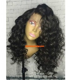 Stock Brazilian Virgin Hair Big Deep Wave 360 Lace Wig -【MCW353】