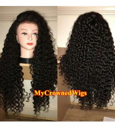 Brazilian Virgin Human Hair Spanish Curls Full Lace Wig -【MCW268】